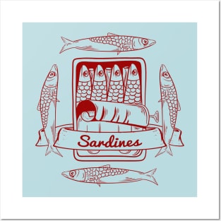 Sardines in a tin Posters and Art